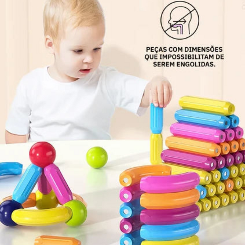 Brinquedo Magnético Criativo - Blocos Educacionais